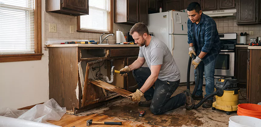 Repairing Water Damaged MDF Cabinets in Provo